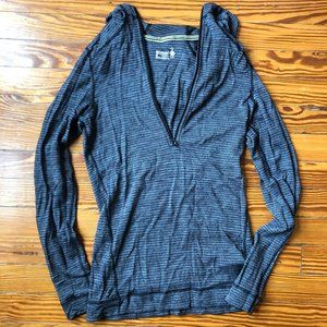 Smartwool 100% Merino Wool Hooded Pull-Over